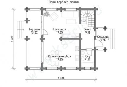 Дом из клееного бруса Гарленд, 6