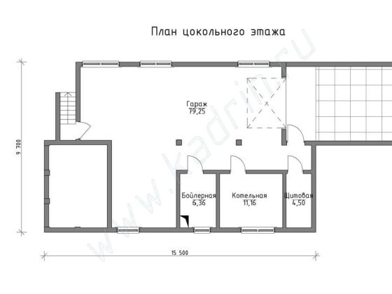 Базовые планировки Дом из клееного бруса Гилберт 1