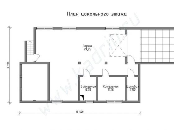Базовые планировки Дом из клееного бруса Гилберт 1