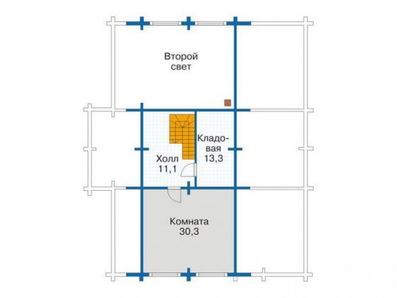 Базовые планировки Дом из клееного бруса Такома 3