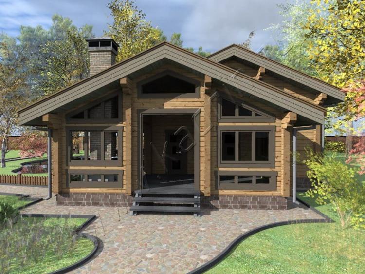 Проекты бань из профилированного бруса с террасой Проекты бань из профилированного бруса с террасой