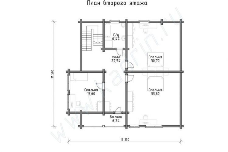 Дом из клееного бруса Финикс, 8
