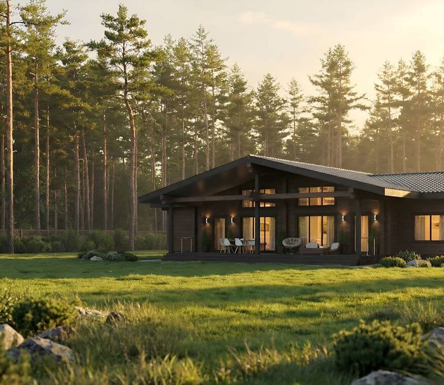 Производство домов из клееного бруса