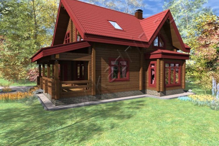 Дом из клееного бруса Маринга, 2