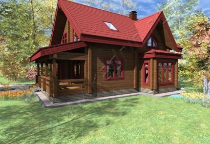 Дом из клееного бруса Маринга, 2