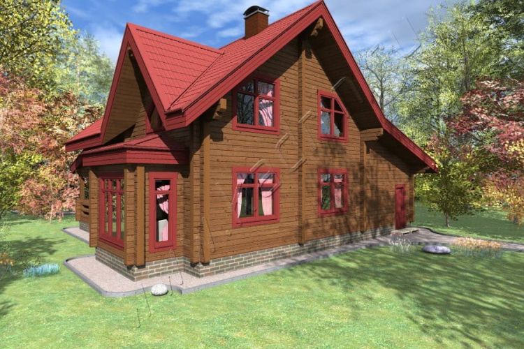 Дом из клееного бруса Маринга, 4