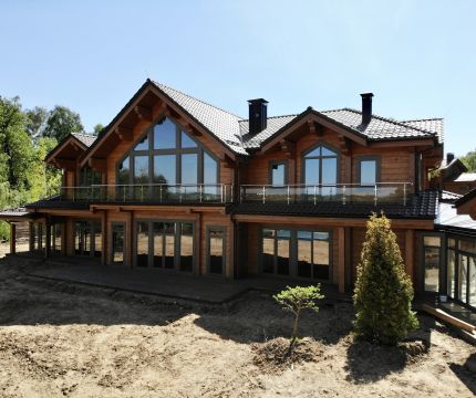 Дом из клееного бруса Усадьба со спа комплексом Дом из клееного бруса Усадьба со спа комплексом – строительство под ключ по выгодной цене в  | Кадрин