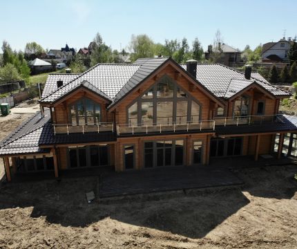 Дом из клееного бруса Усадьба со спа комплексом Дом из клееного бруса Усадьба со спа комплексом – строительство под ключ по выгодной цене в  | Кадрин