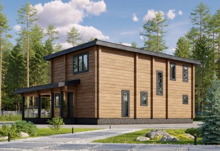 Дом из клееного бруса Прага, 2