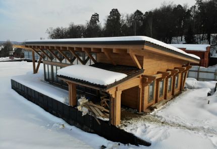 Дом из клееного бруса Обеденный комплекс