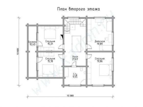 Базовые планировки Дом из клееного бруса Майрхофен 2
